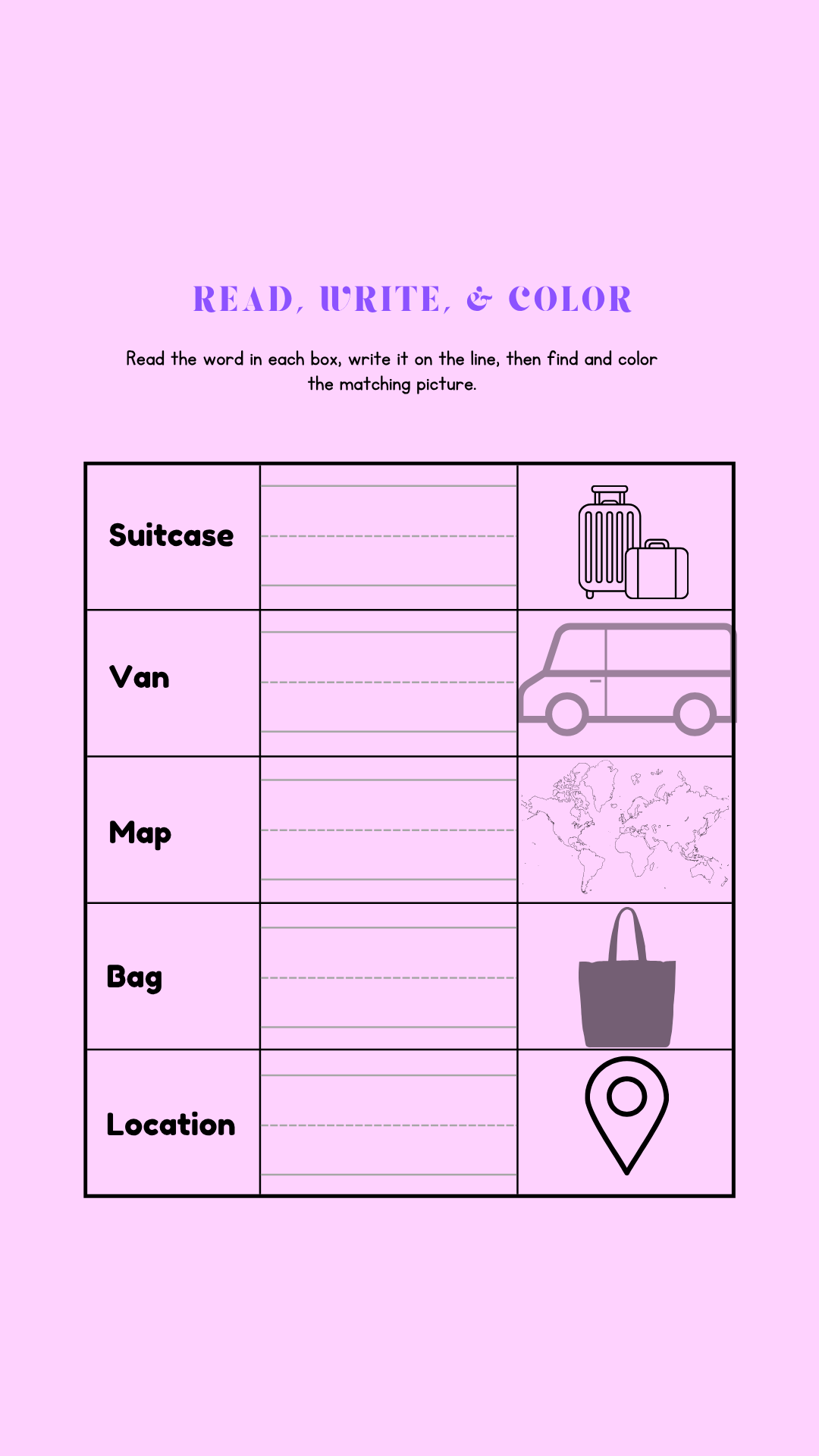 Glow Travel Activity Booklet