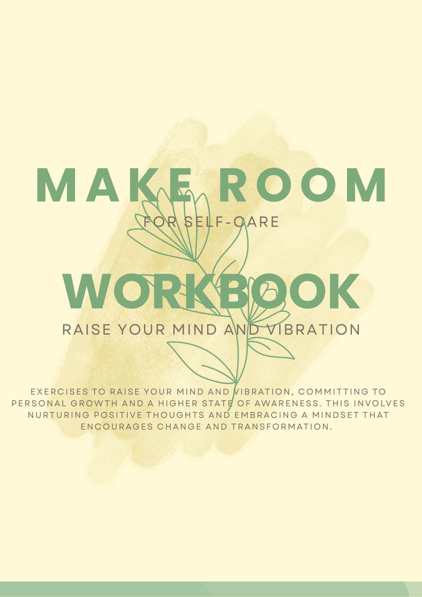 Make Room for Self Care Workbook Digital Download